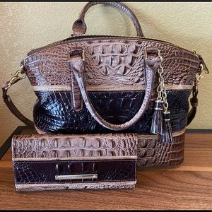 Brahmin Designer Purse Genuine Leather